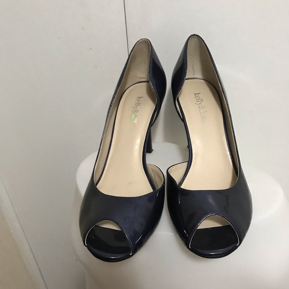 Kelly & Katie Blue Patent Open Toe Shoes Size 8 - Picture 6 of 8
